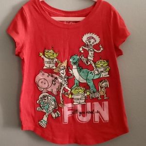 Girls Toy Story Shirt Size M (7/8)